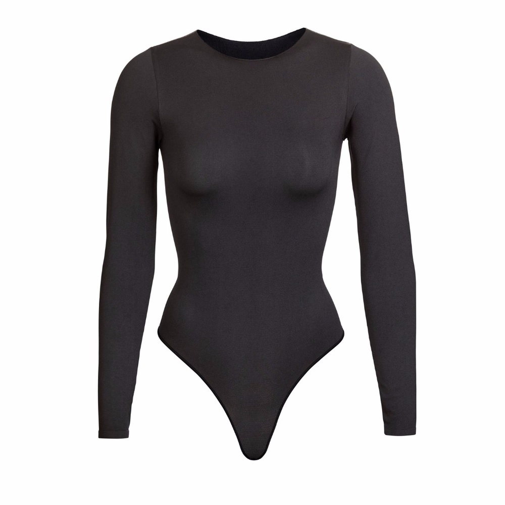SKIMS Essentials Crew Neck Long Sleeve Body Suit L/XL
